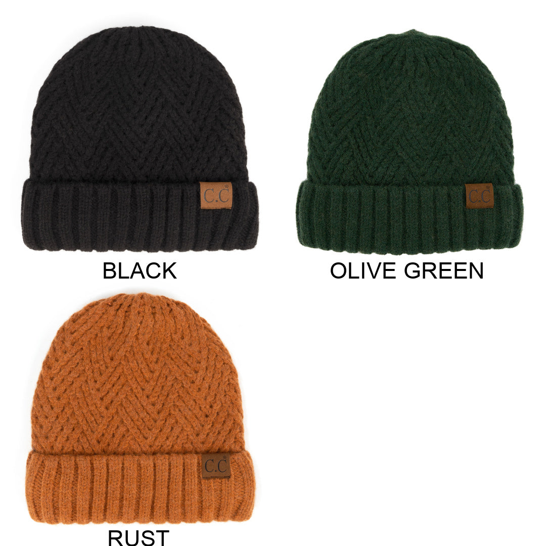 CC Lined Wool Beanie | Quality Non-Pill ( HAT-4000 )