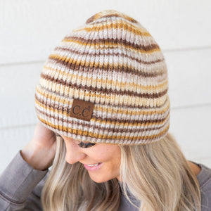 CC Stripe Color Block Beanie ( HAT-4007 )