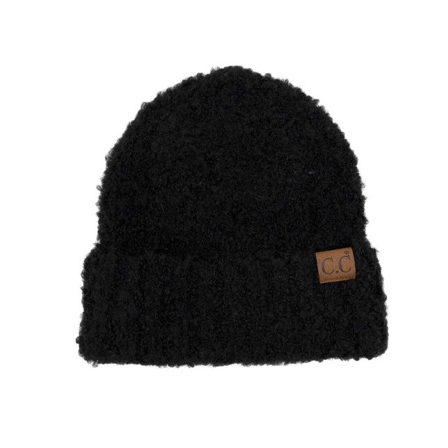 CC Mixed Boucle Cuff Beanie ( HAT-4010 )