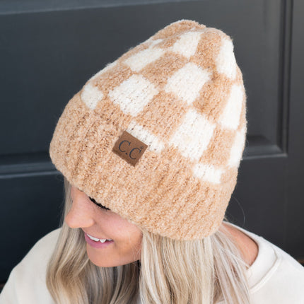 CC Check Boucle Oh So Soft Beanie ( HAT-4011 )