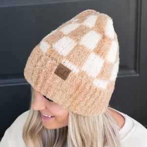 CC Check Boucle Oh So Soft Beanie ( HAT-4011 )