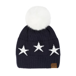 CC Star Pom Beanie ( HAT-4023 )