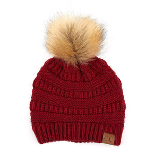 CC Trending Beanie w/ Tan Pom ( HAT-43 )