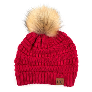 CC Trending Beanie w/ Tan Pom ( HAT-43 )