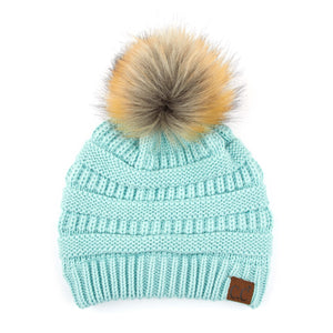 CC Trending Beanie w/ Tan Pom ( HAT-43 )