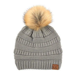 CC Trending Beanie w/ Tan Pom ( HAT-43 )