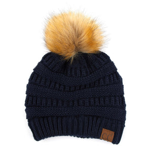 CC Trending Beanie w/ Tan Pom ( HAT-43 )