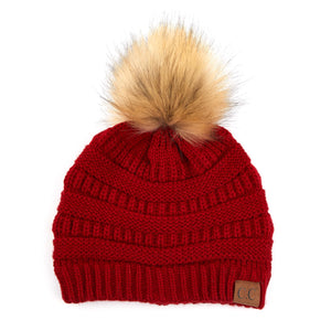 CC Trending Beanie w/ Tan Pom ( HAT-43 )