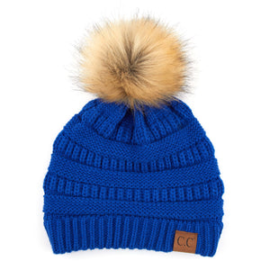 CC Trending Beanie w/ Tan Pom ( HAT-43 )