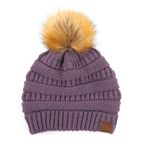 CC Trending Beanie w/ Tan Pom ( HAT-43 )