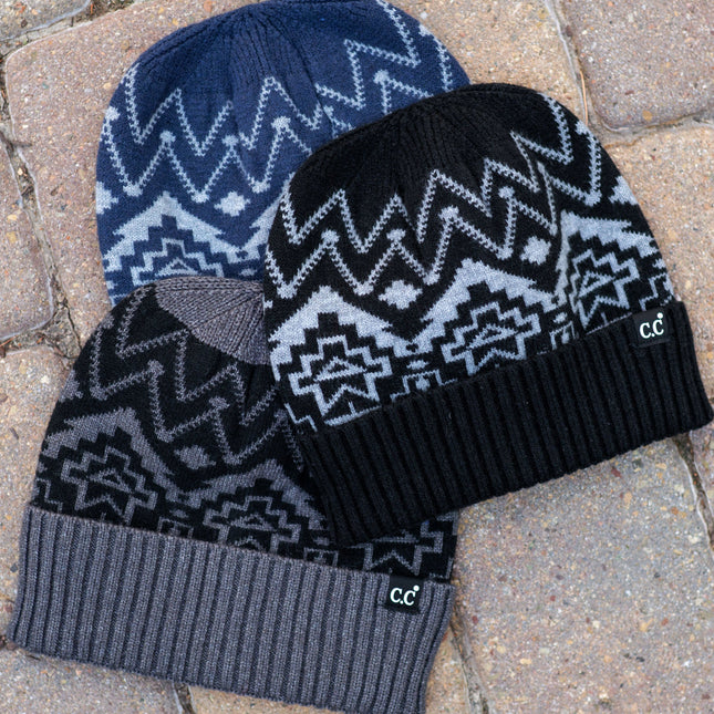 CC South Western Print Beanie Cap ( HME0016 )