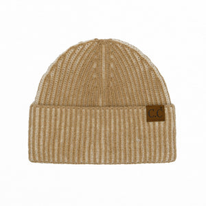 CC Contrast Cuff Cap Beanie ( HTC0043 )