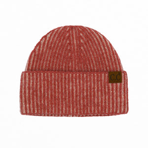 CC Contrast Cuff Cap Beanie ( HTC0043 )