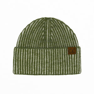 CC Contrast Cuff Cap Beanie ( HTC0043 )