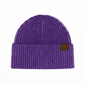 CC Contrast Cuff Cap Beanie ( HTC0043 )