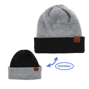 CC Reversible Streetwear Double Layer Beanie ( HTM-3850 )