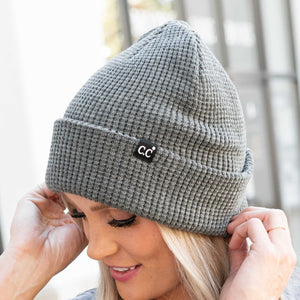 CC Beanie Waffle Knit ( HTM-4022 )