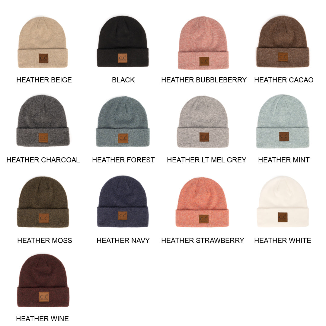 CC Beanie Heather Knit Basic ( HTM-9021 )