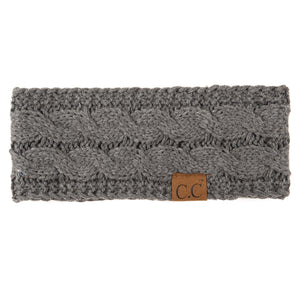 CC Cable Knit Lined Headwrap ( HW-20 )