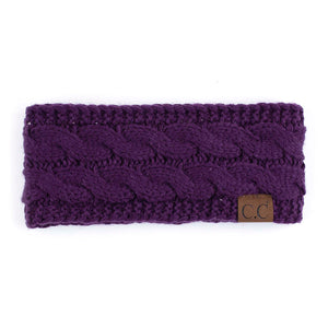 CC Cable Knit Lined Headwrap ( HW-20 )