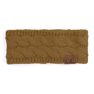 CC Cable Knit Lined Headwrap ( HW-20 )