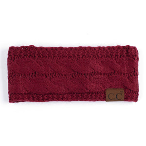 CC Cable Knit Lined Headwrap ( HW-20 )