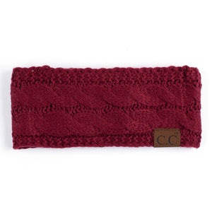 CC Cable Knit Lined Headwrap ( HW-20 )