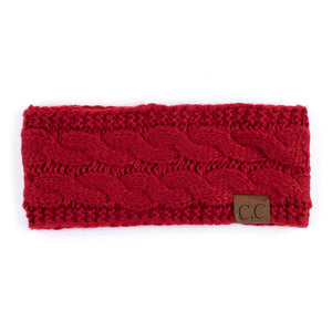 CC Cable Knit Lined Headwrap ( HW-20 )