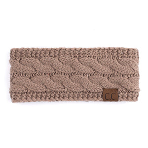 CC Cable Knit Lined Headwrap ( HW-20 )