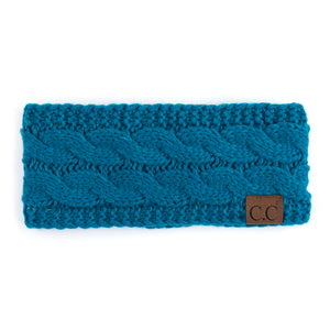 CC Cable Knit Lined Headwrap ( HW-20 )