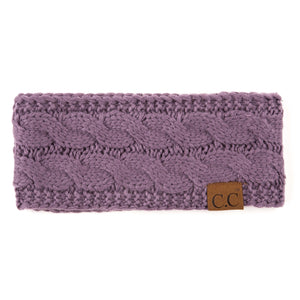 CC Cable Knit Lined Headwrap ( HW-20 )