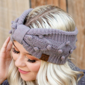 CC Crafted Pom Detail Head Wrap ( HW-3836 )