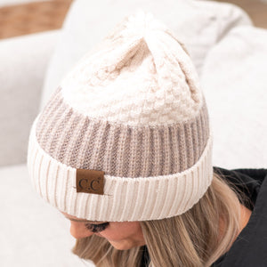 CC Multi-Color Blocking Beanie ( HAT-2065 )