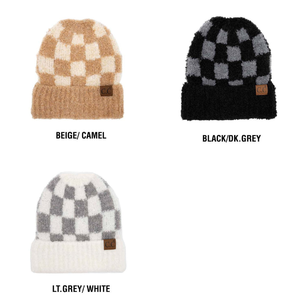 CC Check Boucle Oh So Soft Beanie ( HAT-4011 )