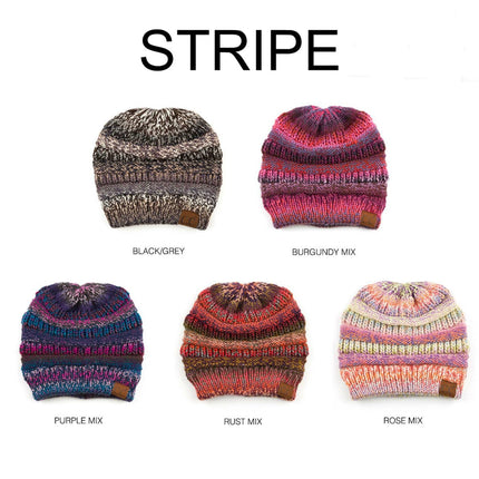 CC Comfy Striped Beanie ( HAT-705 )