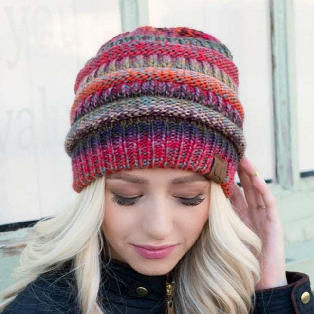 CC Comfy Striped Beanie ( HAT-705 )