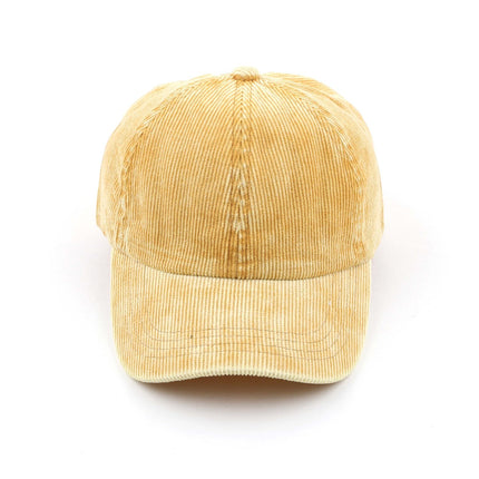 CC Stone-Washed Criss-Cross Corduroy Cap ( BT-1014 )
