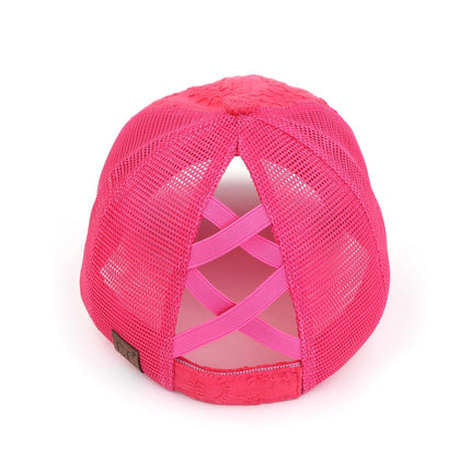 CC Paisley Embroidered Criss-Cross Cap ( BT-1013 )