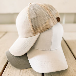 CC Solid Mesh Pony Cap ( BT-4 )