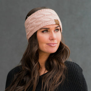 CC Cable Knit Lined Headwrap ( HW-20 )