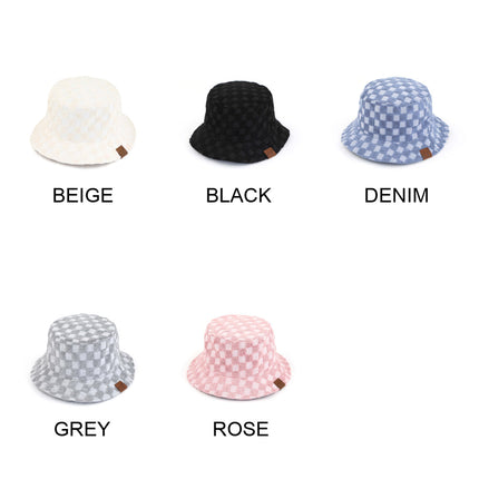 CC Checkered Terry Cloth Bucket ( KB-004 )