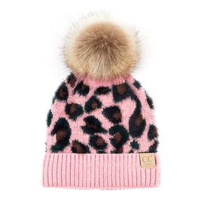 CC Kids Leopard Beanie ( KIDS-2061 ) ( HAT-2061 )