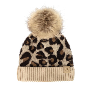 CC Kids Leopard Beanie ( KIDS-2061 ) ( HAT-2061 )