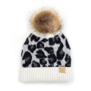 CC Kids Leopard Beanie ( KIDS-2061 ) ( HAT-2061 )