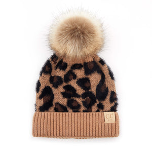 CC Kids Leopard Beanie ( KIDS-2061 ) ( HAT-2061 )