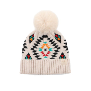 CC Southwest Print Kids Beanie ( KIDS-3001 ) ( HAT-3001 )