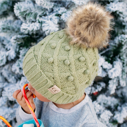 CC Kids Crafted Pom Detail Beanie ( KIDS-3836 )