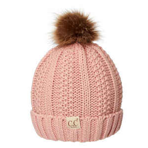 CC Kids Trending Pom Beanie | Fur Lined ( KIDS-820 )