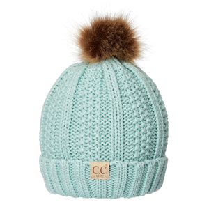 CC Kids Trending Pom Beanie | Fur Lined ( KIDS-820 )