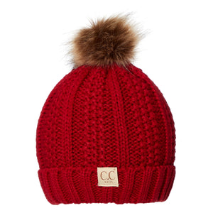 CC Kids Trending Pom Beanie | Fur Lined ( KIDS-820 )